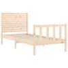 vidaXL Estructura de cama sin colchón madera maciza de pino 100x200 cm