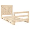 vidaXL Estructura de cama con cabecero madera maciza pino 100x200 cm