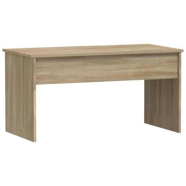 vidaXL Mesa de centro madera ingenier&iacute;a roble Sonoma 102x50,5x52,5 cm