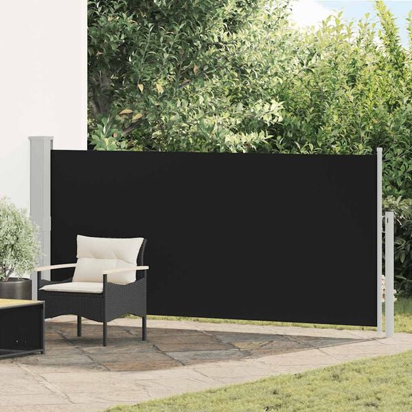 vidaXL Toldo lateral retr&aacute;ctil 140x300 cm negro