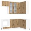 vidaXL Unidad de cocina KALMAR 8 uds. Roble artisan