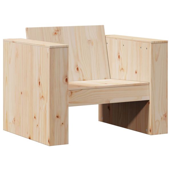 vidaXL Juego de muebles de jard&iacute;n 2 piezas madera maciza de pino