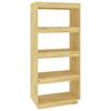 vidaXL Estanter&iacute;a/divisor de espacios madera maciza pino 60x35x135 cm