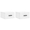vidaXL Mesitas de noche de pared 2 uds blanco 35x35x20 cm