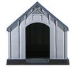 vidaXL Caseta para perros gris 92x87x91 cm pl&aacute;stico