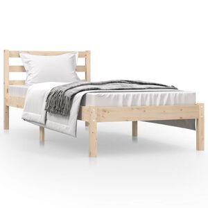 vidaXL Estructura de cama individual sin colch&oacute;n 75x190 cm