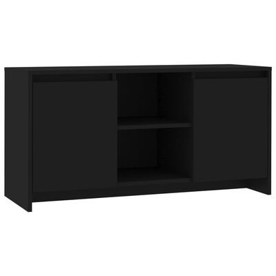 vidaXL Mueble para TV madera contrachapada negro 102x37,5x52,5 cm