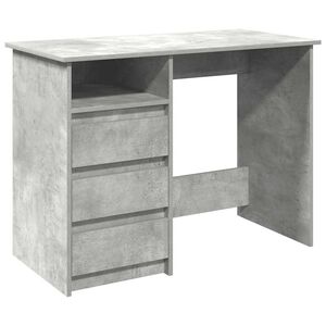 vidaXL Escritorio de madera de ingenier&iacute;a gris hormig&oacute;n 102x50x75 cm
