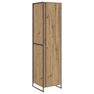 vidaXL Armario con puerta 2 pcs Roble Artesanal 50 x 50 x 200 cm