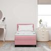 vidaXL Cama tipo Box Spring con colch&oacute;n Rosa 80 x 200 cm Terciopelo