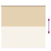 vidaXL Estor Enrollable Opaco Beige 145x130 cm Tela Ancho 141,6 cm