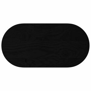 vidaXL Tablero de mesa ovalado madera maciza de roble 80x40x2 cm