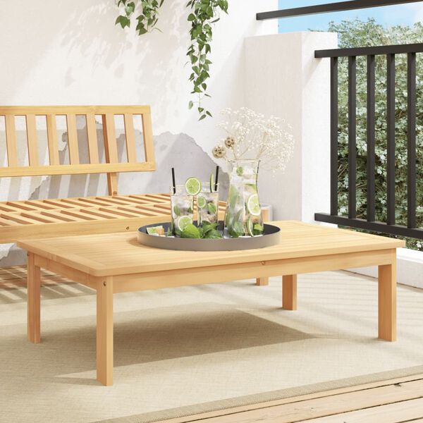 vidaXL Mesa de jardín madera maciza de acacia 100x60x30 cm