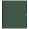 vidaXL Pantalla de balc&oacute;n 100% poli&eacute;ster Oxford verde oscuro 120x800cm