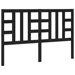 vidaXL Cabecero de cama madera maciza de pino negro 146x4x100 cm