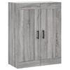 vidaXL Aparador alto madera contrachapada gris sonoma 69,5x34x180 cm