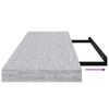 vidaXL Estante flotante pared 2 uds MDF gris hormig&oacute;n 80x23,5x3,8 cm