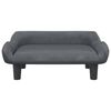 vidaXL Sofá para niños de terciopelo gris oscuro 70x40x24 cm