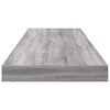 vidaXL Estantes pared 4 uds madera ingenier&iacute;a gris Sonoma 80x10x1,5 cm