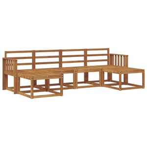 vidaXL Conjunto de sof&aacute;s de exterior 6 pcs Natural