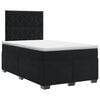 vidaXL Cama box spring con colch&oacute;n Negro 120 x 190 cm Terciopelo