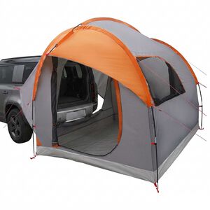 vidaXL Tienda para coche con techo Gris y naranja 239 x 210 x 210 cm