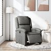 vidaXL Sillón reclinable eléctrico de tela gris oscuro