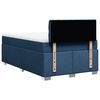 vidaXL Cama box spring con colch&oacute;n tela azul 120x190 cm