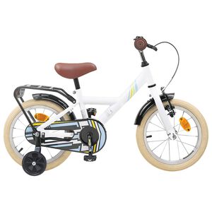 vidaXL Bicicleta Infantil 12 Pulgadas para 2-4 a&ntilde;os Blanco