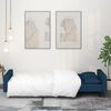 vidaXL Sof&aacute; cama de 2 plazas con dos almohadas terciopelo azul
