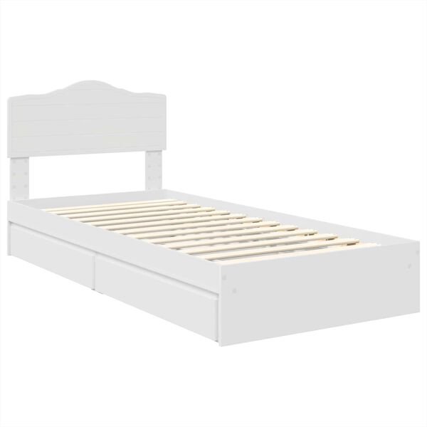 vidaXL Cama con almacenamiento 90 x 200 cm Madera de ingenier&iacute;a
