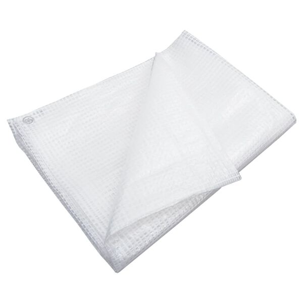 vidaXL Lona de gasa de vuelta blanco 140 g/m&sup2; 6x6 m