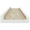 vidaXL Estantes de pared 2 unidades blanco y roble Sonoma 80x9x3 cmm