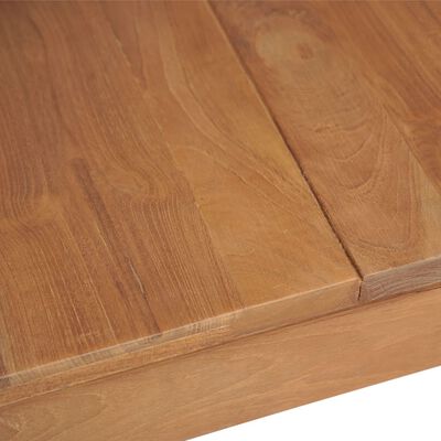 vidaXL Mesa de comedor madera teca maciza acabado natural 180x90x76 cm