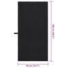 vidaXL Toallas Deportivas 2 pcs Negro 100 x 50 cm
