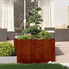 vidaXL Jardinera oxidada 120x80x80 cm acero corten