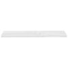 vidaXL Estante flotante pared 4 uds MDF blanco brillo 120x23,5x3,8 cm