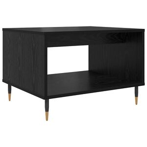 vidaXL Mesa de Caf&eacute; Roble negro 60 x 50 x 40 cm Madera de ingenier&iacute;a