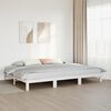 vidaXL Estructura de cama familiar sin colch&oacute;n blanco 270x200 cm