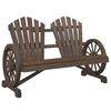 vidaXL Sill&oacute;n de jard&iacute;n Adirondack doble madera maciza de abeto