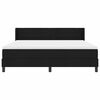 vidaXL Cama tipo Box Spring con colch&oacute;n Negro 200 x 180 cm Poli&eacute;ster