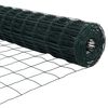 vidaXL Valla con Poste Verde 0,4 x 50 m Acero y PVC