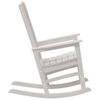 vidaXL Silla mecedora de jardín 2 pcs Blanco 70 x 92 x 108cm Plástico