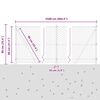 vidaXL Poste de Valla Gris 25 x 0,8 m (malla de 50 mm) Acero y PVC