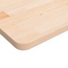 vidaXL Tablero de mesa cuadrada madera de roble sin tratar 70x70x2,5cm