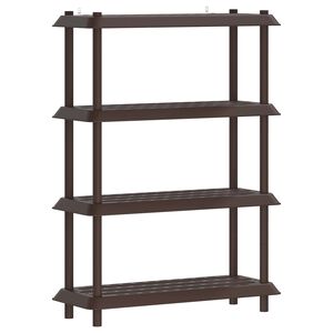 vidaXL Estanter&iacute;a 4 niveles 100 x 40 x 136,5 cm PP Marr&oacute;n