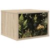 vidaXL Mesita de noche de pared RHENEN Roble Sonoma 36 x 33 x 25 cm