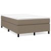 vidaXL Estructura de cama con somier tela gris taupe 120x200 cm