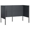 vidaXL Pantalla para contenedor de basura 167 x 85 x 113 cm Acero
