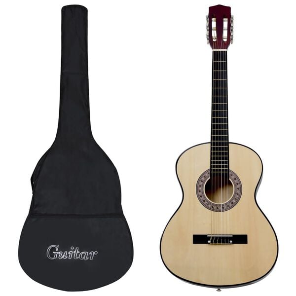 vidaXL Guitarra cl&aacute;sica para principiantes con funda 4/4 39"